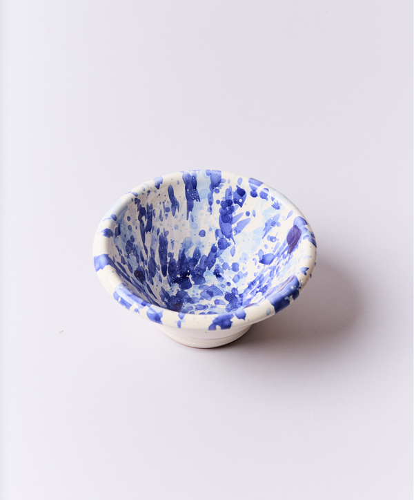Montegranaro Blue & White Splatterware Mixing Bowl - alternate view