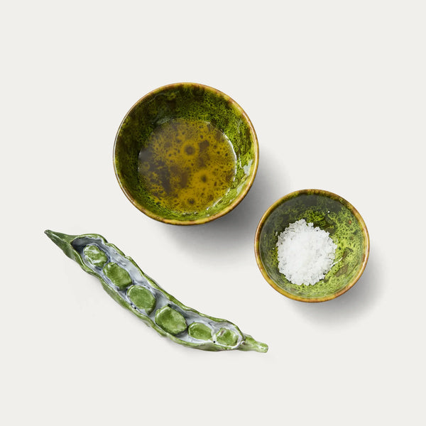 Bosco Terracotta Oil & Salt Dish Set