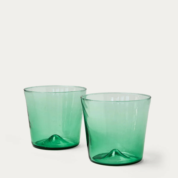 David Netto 10 oz Tumbler Set of 2 - Emerald Green