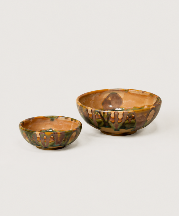 Bellocchi Etrusca Verde Oil and Salt Dish Set - alternate view