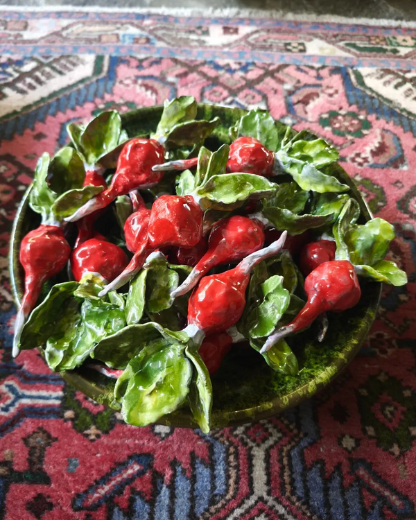 Small Ceramic Radish - alternate view