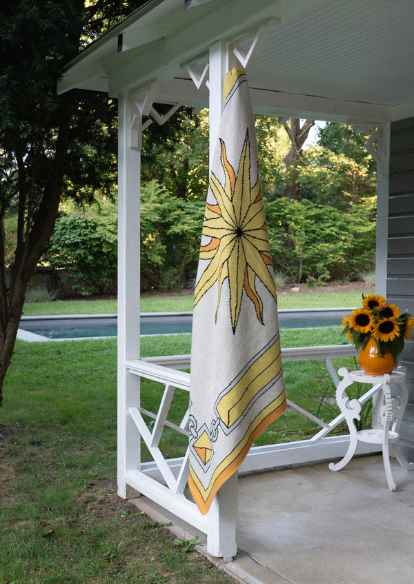Sunburst Cashmere Blanket - alternate view
