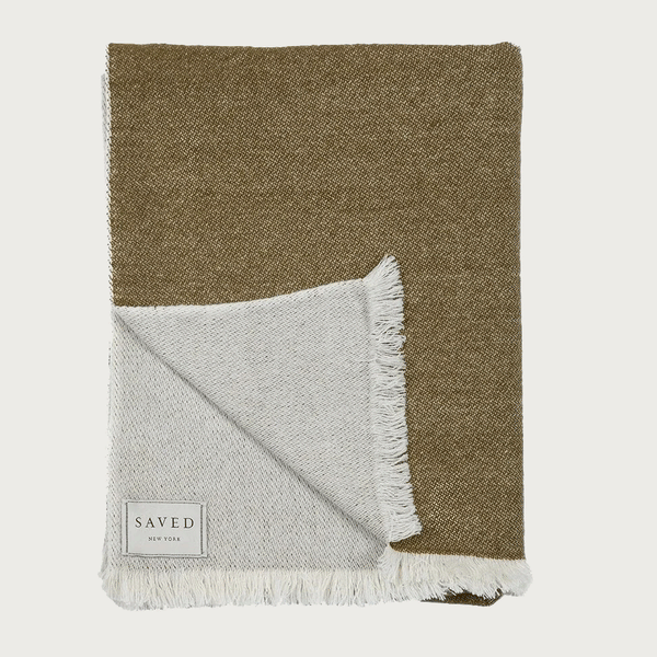 Reversible Cashmere Woven Blanket - alternate view