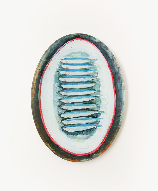Sardine Sul Piatto II (Sardines on Plate) Oval Tray - alternate view