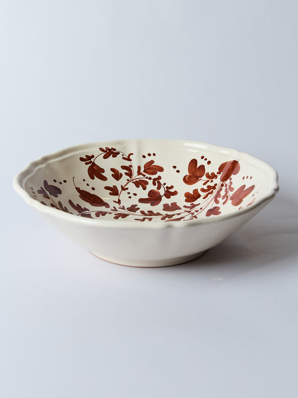 Flora Extra Large Serving Bowl Marrone - alternate view