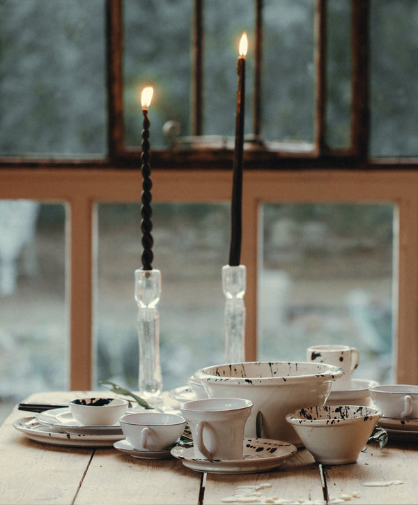 Collepino Chestnut Tapered Beeswax Candles - alternate view