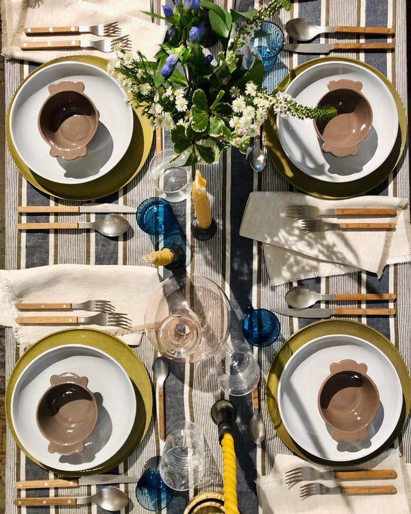 ilbuco-vita-striped-table-linen-navy/ color~Navy-Stone-stripe
