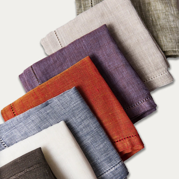 Belvedere Bordered Linen Napkin