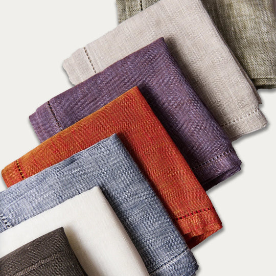 Belvedere Bordered Linen Napkin