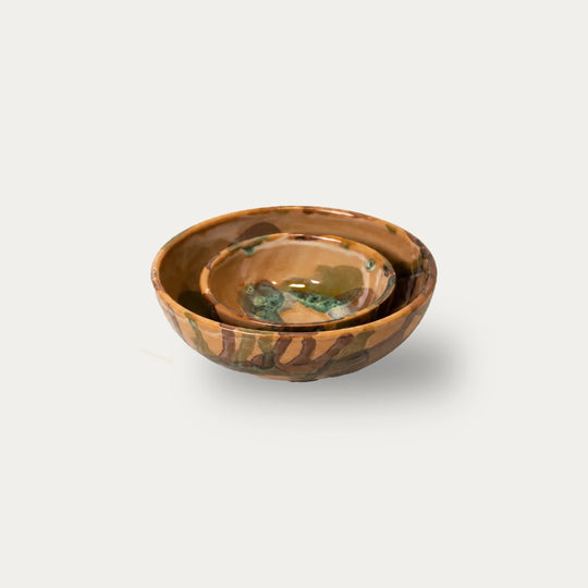 Bellocchi Etrusca Verde Oil and Salt Dish Set