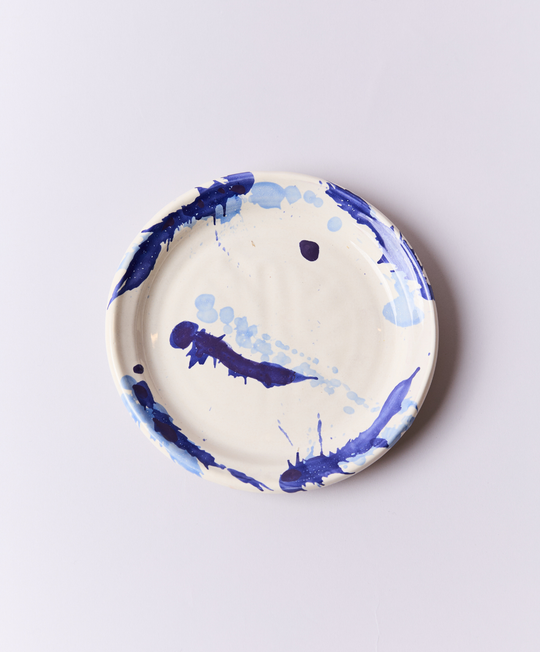 Montegranaro Blue & White Splatterware Side Plate