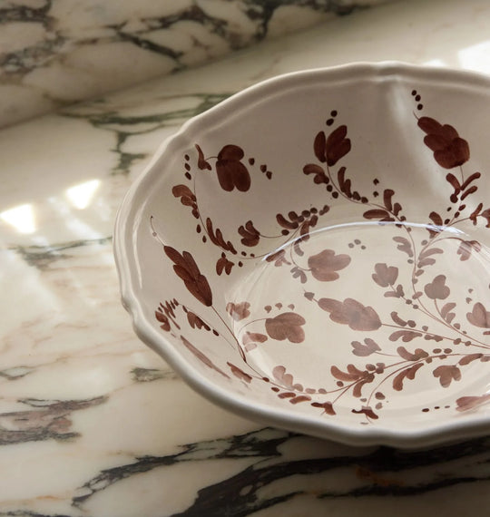 Flora Extra Large Serving Bowl Marrone