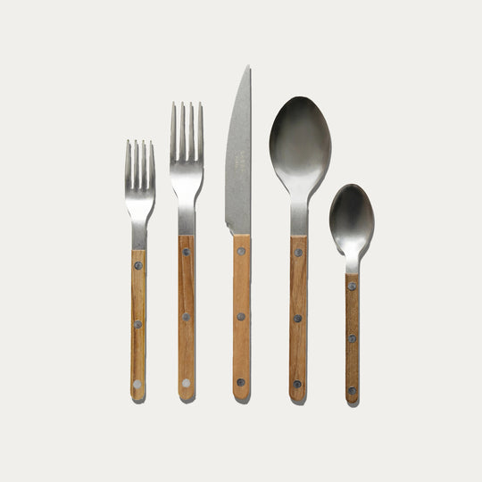 Sabre Bistro Flatware Set — Vintage/Teak