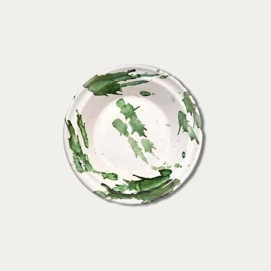 Green Splatterware Pasta Dish