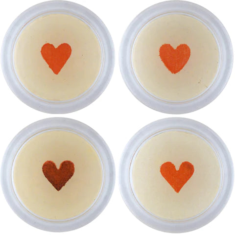 18th C. Hearts Coaster Set