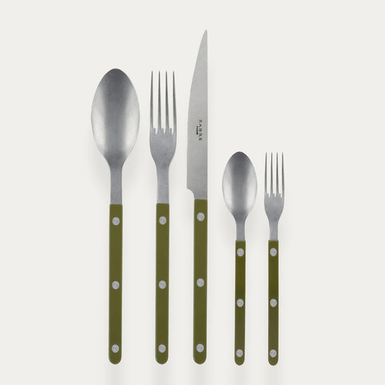 Sabre Bistro Flatware Set — Vintage/Fern Green