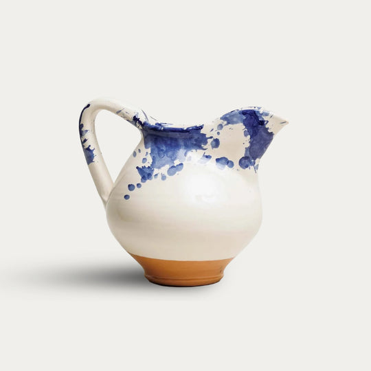 Blue Splatterware Pitcher