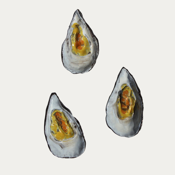 Ceramic Mussel, Painted