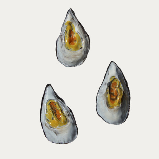 Ceramic Mussel, Painted