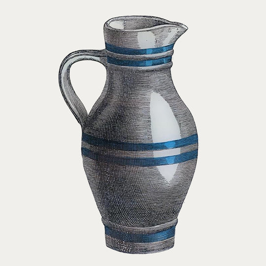 Striped Pitcher Tray