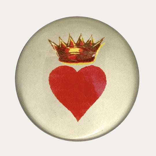 Crowned Heart Dome Paperweight