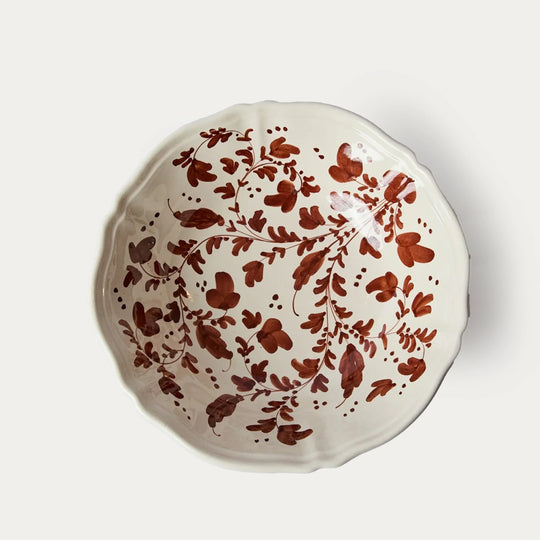 Flora Extra Large Serving Bowl Marrone