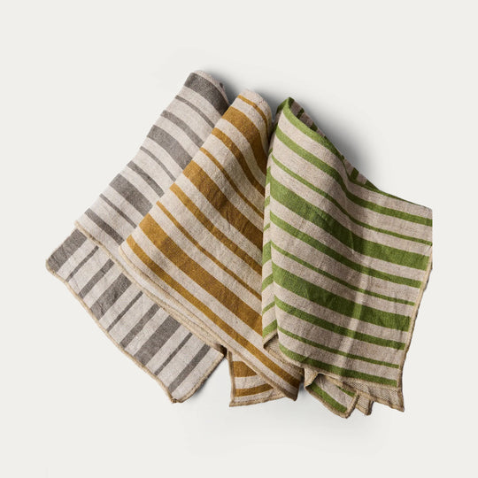 Arcolaio Striped Hemp Tea Towel