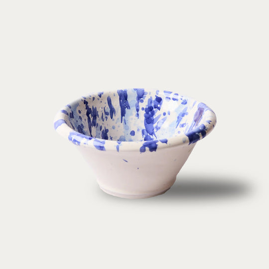Montegranaro Blue & White Splatterware Mixing Bowl