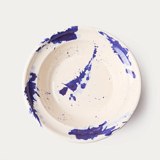 Montegranaro Large Blue & White Splatterware Serving Dish