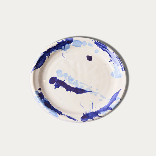 Montegranaro Blue & White Splatterware Dinner Plate