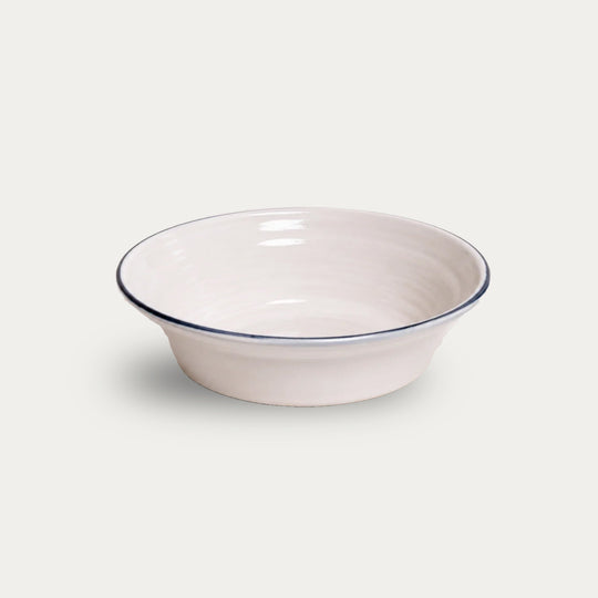 Bevagna Small Serving Bowl Black Rim
