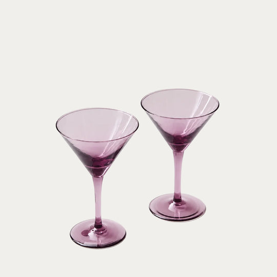 Pienza Martini Glass Set of 2 - Amethyst