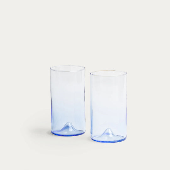 Pienza Tall Glass Set of 2 - Blue