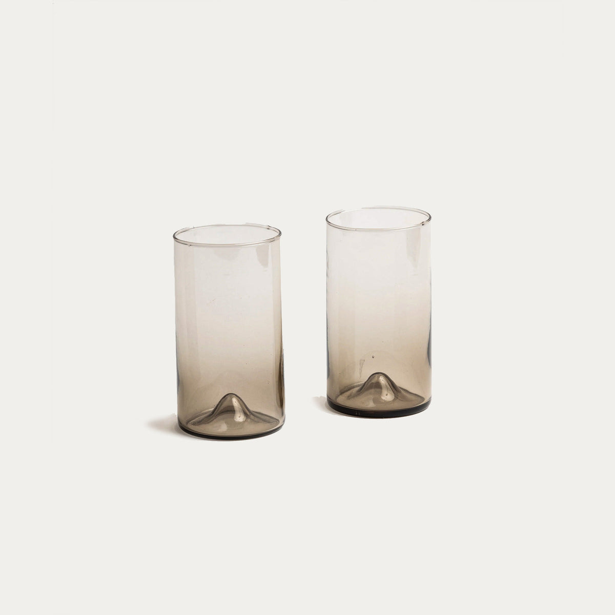 Pienza Tall Glass Set of 2 - Smoke