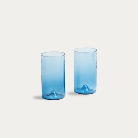 Pienza Tall Glass Set of 2 - Indigo