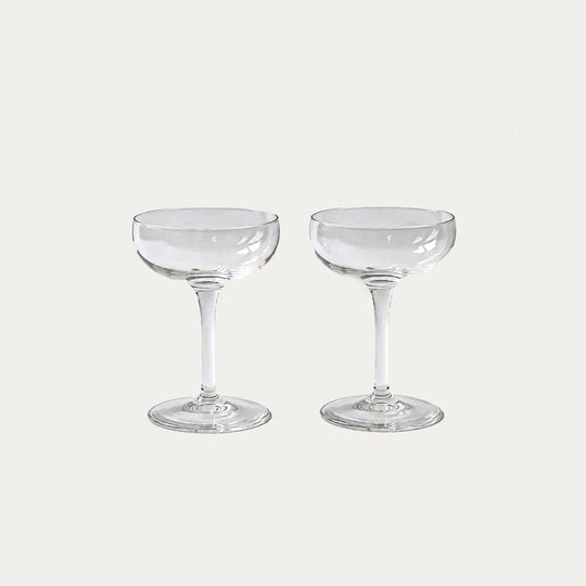 Pienza Coupe Glass Set of 2 - Clear