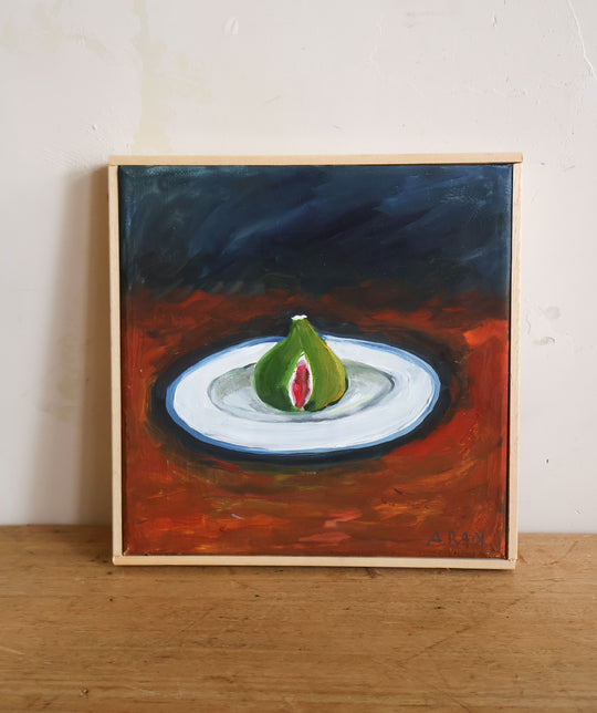 fico unico sul piatto (single fig on plate)