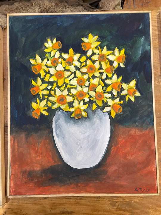Narcisi Gialli al Tavolo (Yellow Daffodils on the Table)