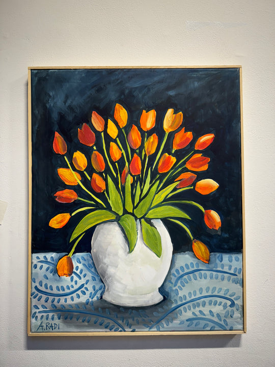Tulipani Arancioni in Vaso (Orange Tulips in Vase)