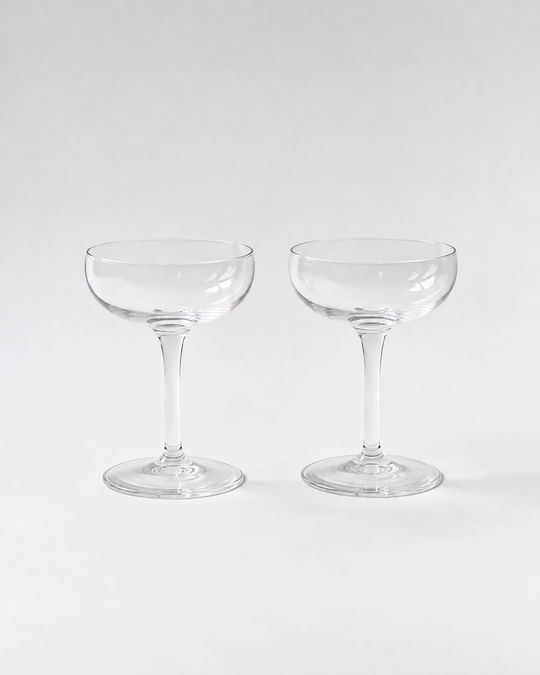Pienza Coupe Glass Set of 2 - Clear