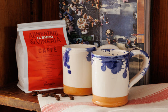 The Coffee Set: Blue Splatter & Alimentari Coffee