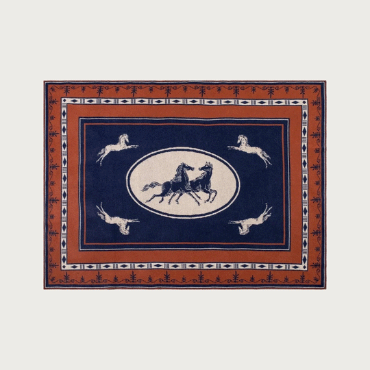 Immortal Horses Cashmere Blanket