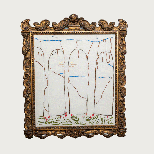 Aquaduct Framed Embroidery by Sean McNanney
