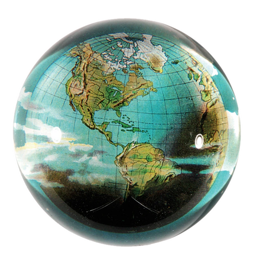 World (Globe) Dome Paperweight