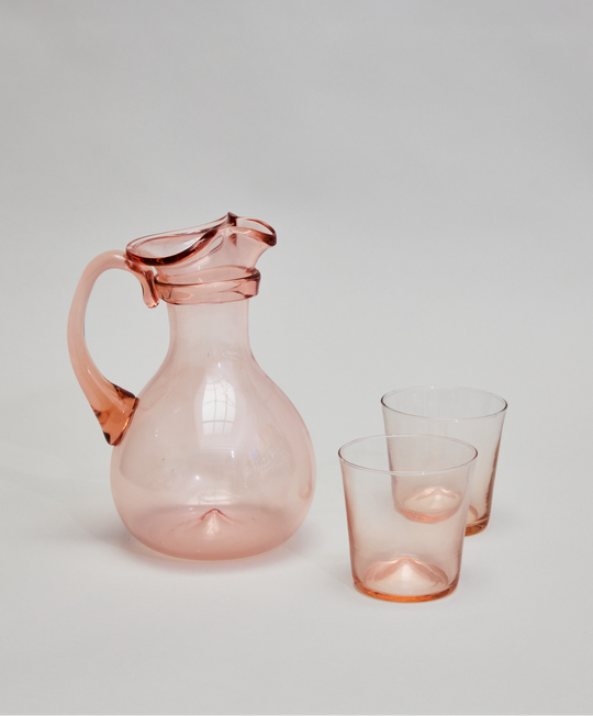Pienza Pitcher and Glassware Set - Rosato