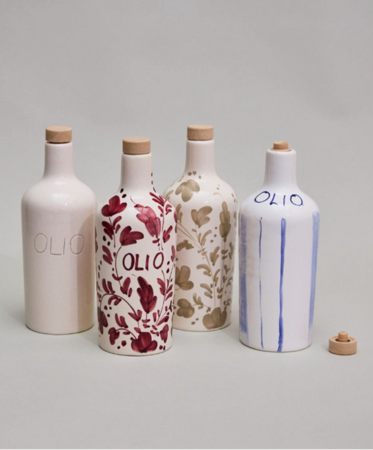 Olive Oil Bottle Flora
