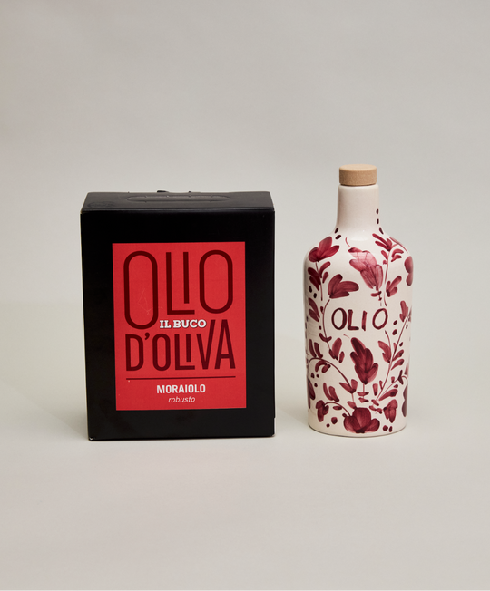 Alimentari Boxed Extra Virgin Olive OIl and Refillable Flora Cruet Set