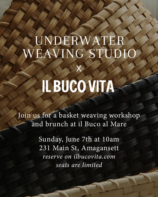 Basket Weaving Workshop with Underwater Weaving Studio, Sunday June 7, Amagansett