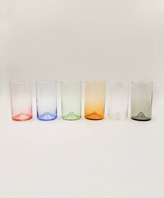 Pienza Multicolor Tall Glass (Set of 6)
