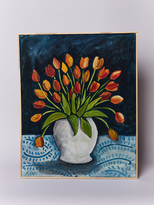 Tulipani Arancioni in Vaso (Orange Tulips in Vase)